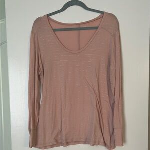 Women's Pink ANA Long Sleeve Top